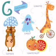 Very cute alphabet G letter