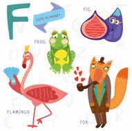 Very cute alphabet F letter