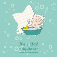 Baby Boy Shower and Arrival Card N6