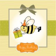 birthday card with bee N9