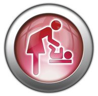 Icon Button Pictogram &quot;Baby Change&quot; N37