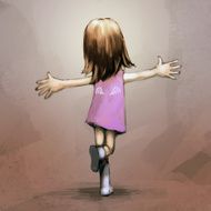 Girl with Little Wing