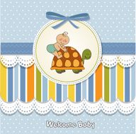 funny baby boy announcement card N19