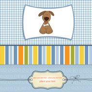 greeting card with small dog N2