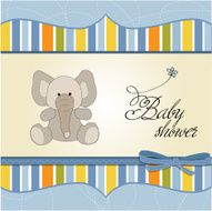 new baby boy announcement card N29