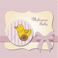 welcome card with duck toy N20