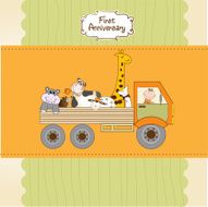 birthday card with toys N5