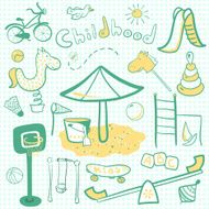 Cartoon children playground icon N2