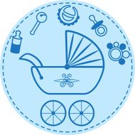 Pram and baby&#039;s things collection