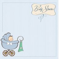 Baby boy announcement card N58