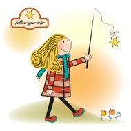 girl following a star N6
