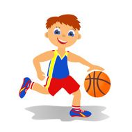 Boy basketballer