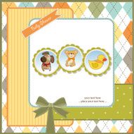 New baby announcement card N49