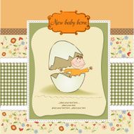 Baby shower card N159