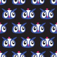 Owl seamless background N2