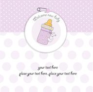 Baby girl shower card N94