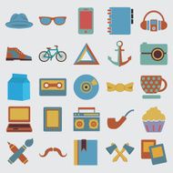 Set of hipster symbol