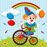 Clown On Bike