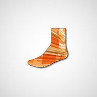 Abstract illustration on sock N135