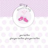 new baby girl shower card N2