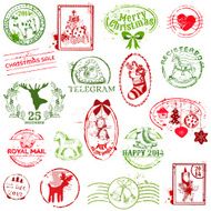 Christmas Stamp Collection -