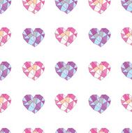 geometric hearts