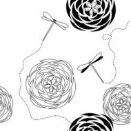 Dragonflies and flowers N2