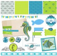 Tropical Fish and Sea Horse Theme