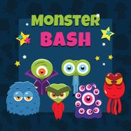 Monster party card