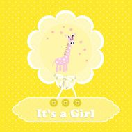 Baby shower card N163
