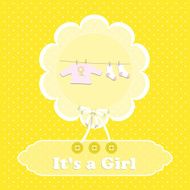 Baby shower card N164