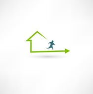 Home fitness icon