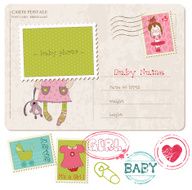 Baby Girl Greeting Postcard N2