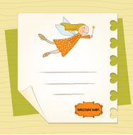 birthday card with little fairy N7