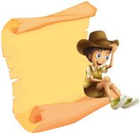 Boy and a paper sheet N2