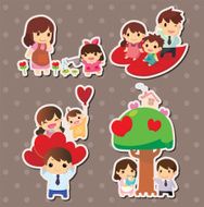 cartoon family stickers