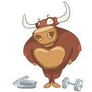 Cartoon Character Bull N2