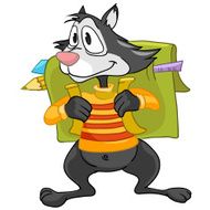 Cartoon Character Raccoon N3