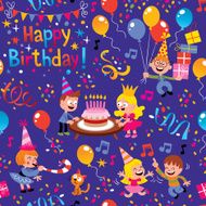 Happy Birthday kids pattern N3