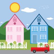 Twin houses