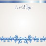 Baby boy announcement card N61