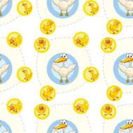Seamless pattern with kid&#039;s theme
