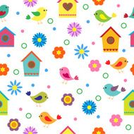 Colorful Birds And Flowers N2