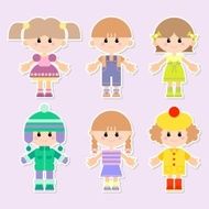 cartoon drawings of children