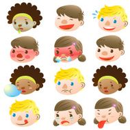 Children of various facial expressions N4