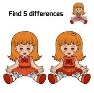 Find 5 differences (doll)