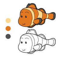 Coloring book (clown fish) N2