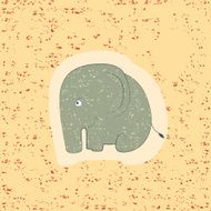 Children print Funny elephant