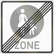 End Of Pedestrian Zone