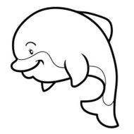 Coloring book (dolphin) N2